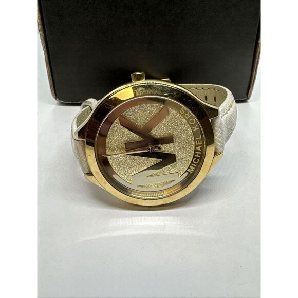 Michael Kors Slim Runway MK2389 Women\'s White Leather Analog Dial Watch JNA216 main image 7